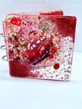 Custom Acrylic Binder Notebook Commission UV Gel Strawberry Shortcake Art