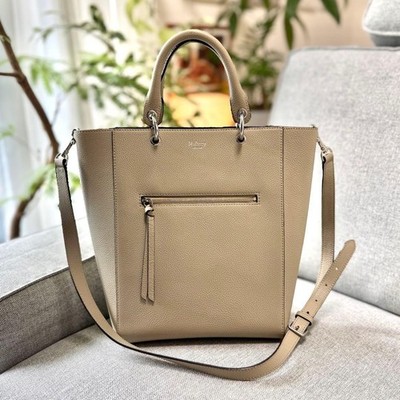 Mulberry Small Maple Tote Bag Beige Leder 2WAY Schulter HH4269 060497d