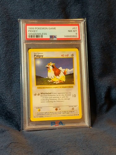 Pidgey (Shadowless) graded PSA 8 for sale on eBay