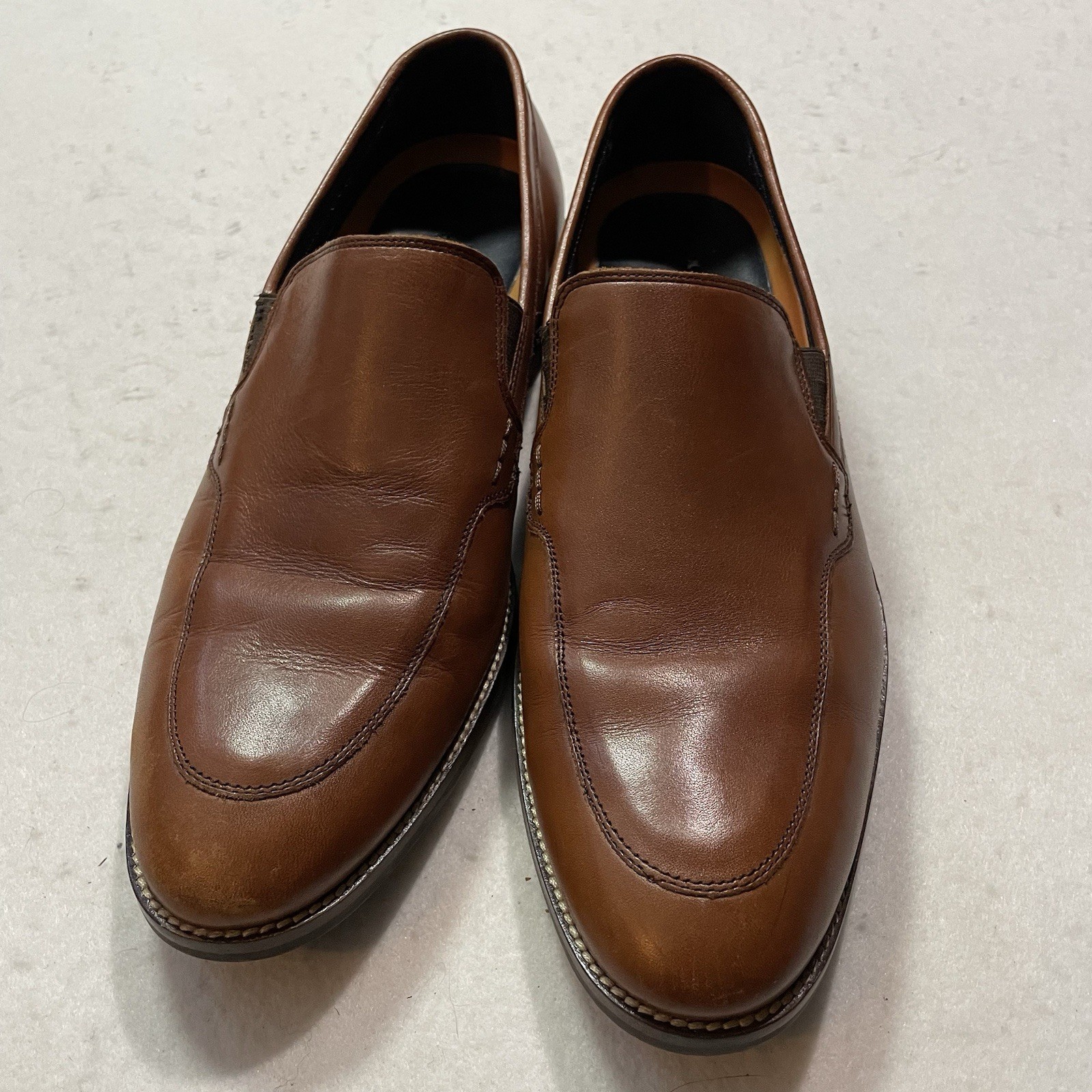 SAOLA Mocassini eleganti Cole Haan 9 5 Grand OS Lenox Hill uomo British Tan ottime condizioni