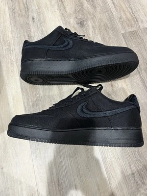 Nike Air Force 1 Low x Stussy Black for Sale | Authenticity