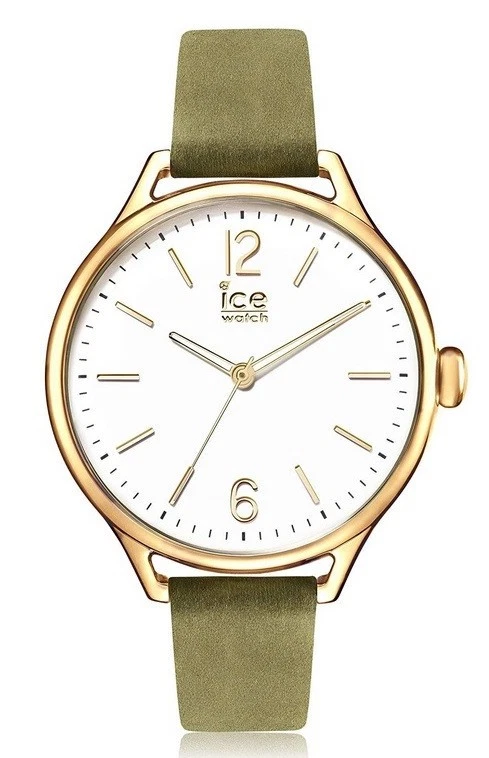 Ice-Watch ICE TIME 013071 Khaki Champagne Small Damenuhr Lederband NEU K11 - Bild 1 von 1