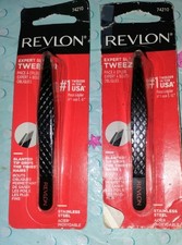 Revlon Expert Slant Tweezers 2 Piece Bundle 1 in U.S.A Nippers