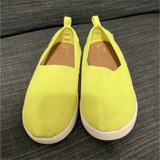 TOMS Kids Yellow Knit Slip-On Comfort Lightweight Flats Size 11T