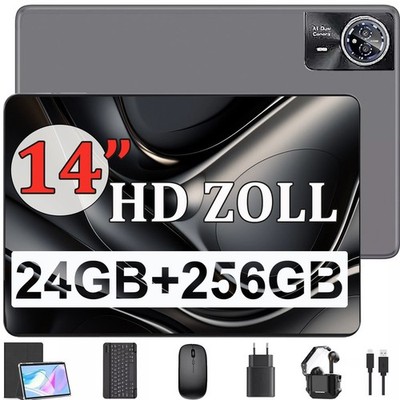 2025 Tablet Android 15 14'' Tablet 22/24GB RAM 256GB ROM 8580mAh 2LTE Bluetooth