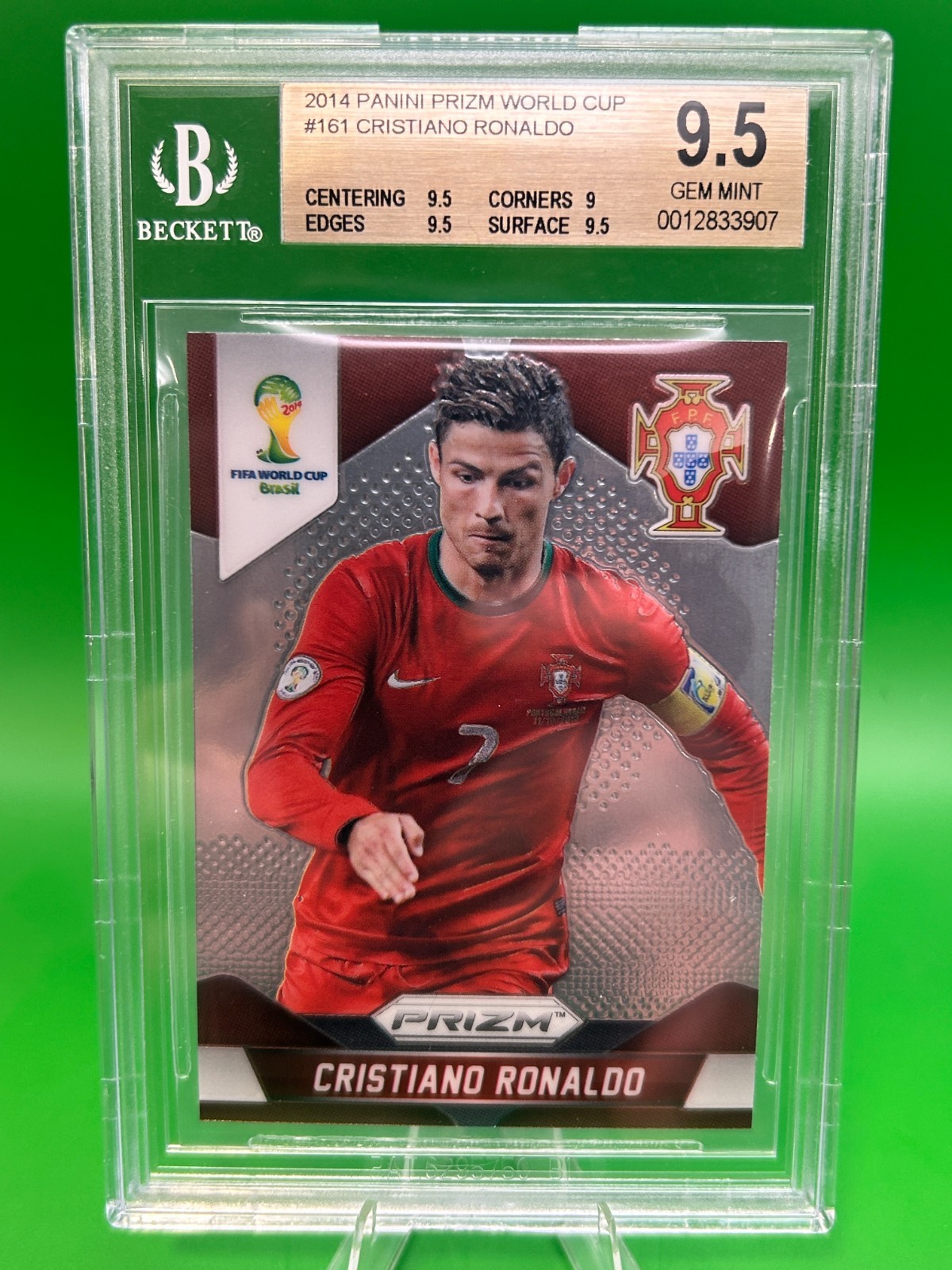 2014 Panini Prizm World Cup #161 Cristiano Ronaldo, BGS 9.5!!!!!