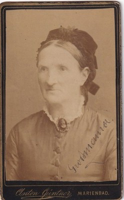 Anton Güntner CDV - Damenportrait - Marienbad 1880/90
