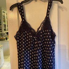 Valentino Intimo Nightgown Navy Floral Size L