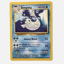 Pokémon TCG Dewgong Base Set 25/102 Vintage LP Condition, WOTC Era Vintage MP