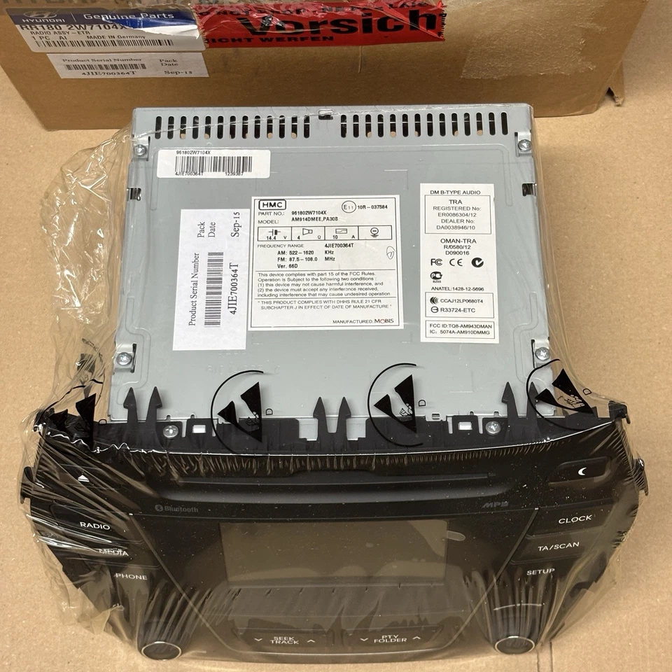 Original Hyundai Radio Autoradio Radio Unit RR1802-W7104X - Image 3 of 4