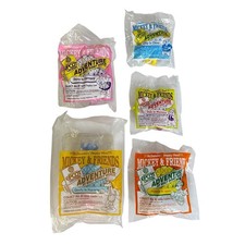 1993 McDonalds Mickey and Friends Epcot Happy Meal Toys Complete Set Of 5 SEALED