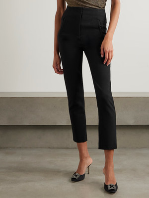 NWT Veronica Beard Stila Pant Crepe Crop Black SZ 6 NWT $478 SOLD OUT