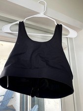 Sport Zip-Front High Support Sports Bra - Black XL- Soft material- Super Comfort