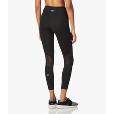 Image of Calvin Klein Performance Women Black High Waist 7/8 Tight Leggings Mesh Size L