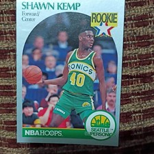 1990-91 NBA Hoops Shawn Kemp Rookie #279 Seattle Supersonics