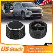 2 Rear Control Knobs Escalade Radio Fits Audio Tahoe Enclave Chevrolet GMC 45486