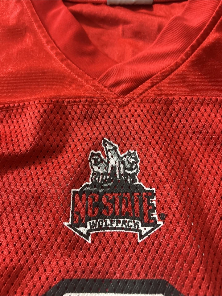 Adidas NC State Football Jersey Youth 12-14 Wolfpack #8 Boys - Image 2 of 4