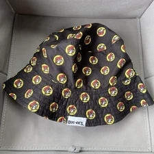 Buccees Baby Bucket Beaver Print Hat Black Toddler W Strap