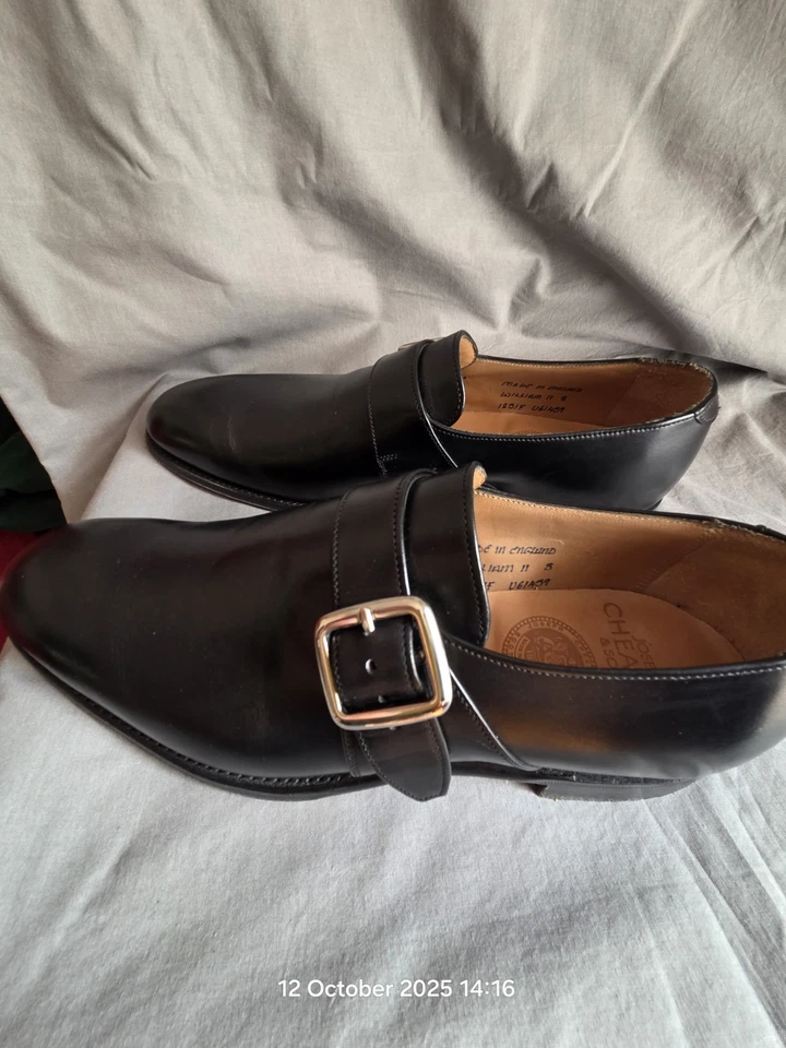 Cheaney single monk shoes UK8 - Imagen 2 de 3