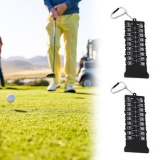 2 Pieces Golf Score Counter with Keychain Clip Portable Golf Stroke Counter for