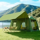 NAIZEA Inflatable Camping Tent for 8-10 Person Blow up Tent 4 Season Air Tent XL