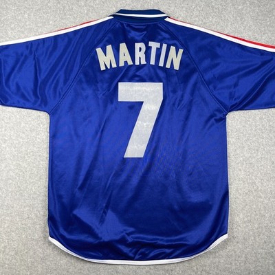 ウェア 00s  soccer jersey kit uniform y2k VINTAGE France 2000 Adidas Home Jersey Kit XL Mens Blue Soccer