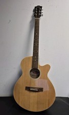 Stagg SW206CE-N 6 String Electro 4/4 Full Size Light Brown Acoustic Guitar - B7
