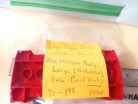 Lego Duplo 2435 Western Town Red Wagon Body Large No Hatches 2x6 Part Only