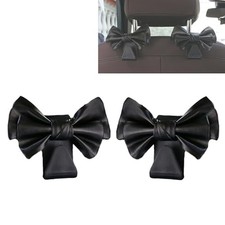 2 Pack Car Purse Hooks, Cute Bow Vehicle Hooks for Purses and Bags, Automotiv...
