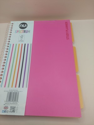 Nu Spectrum Black B5 Studienplaner Pink