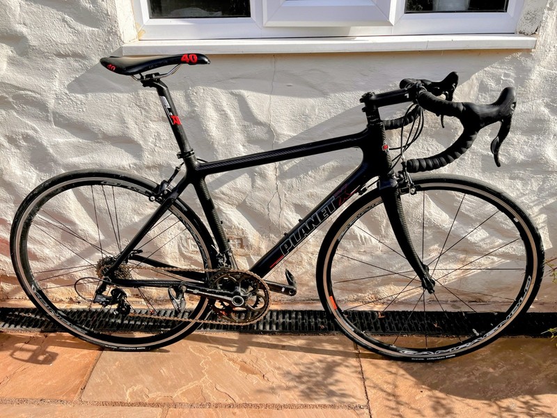 Planet X Pro Carbon Mk2 road bike - medium, Chorus group set & Zonda wheels, 8kg