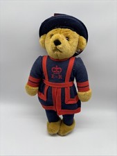 Merrythought Teddy Bear 17" Royal Beefeater British Guard England Blue / Red Coa
