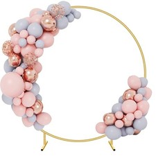 7.2FT Circle Balloon Arch Stand for Floor Round Arch Backdrop Stand for Parti...