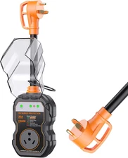 RV Surge Protectors 30 Amp, 12000 Joules RV Circuit Analyzer, IP68 Surge Voltage