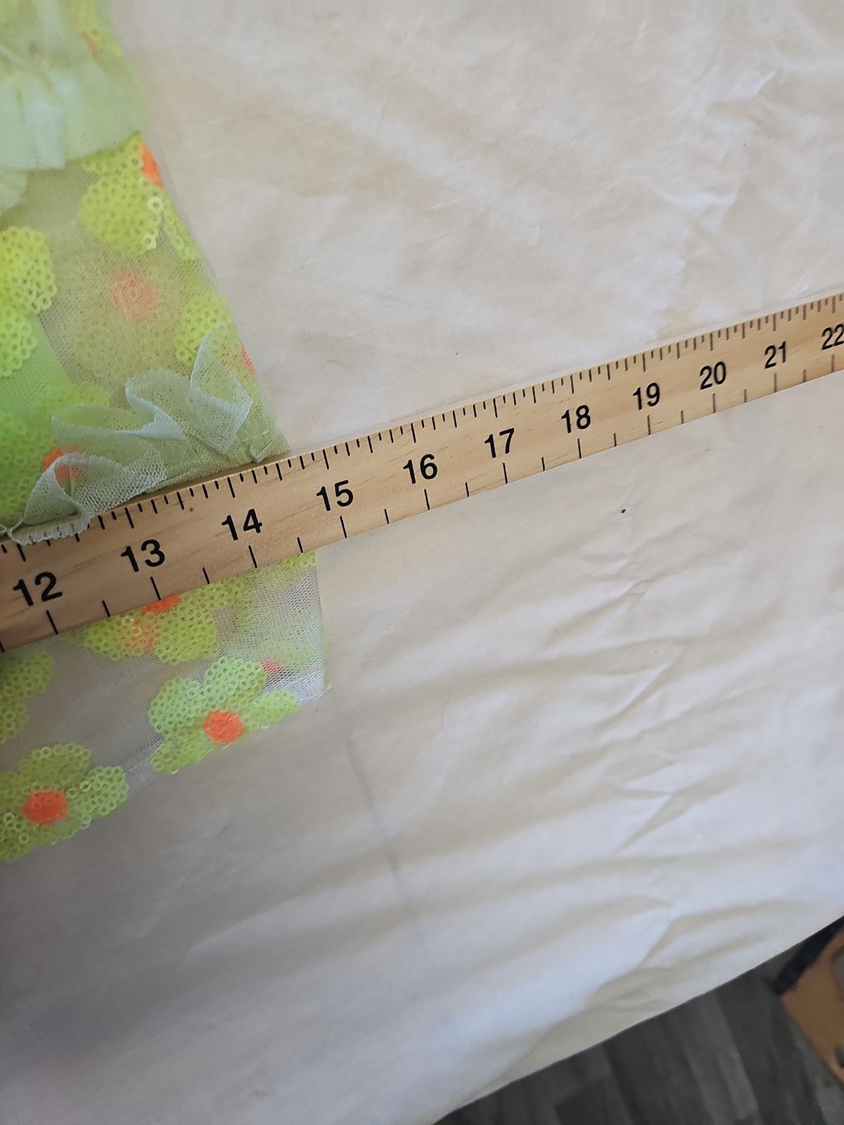 Labelrail x Pose and Repeat Neon Lime Sequin Tulle Mini Dress 12 Y884 image 7