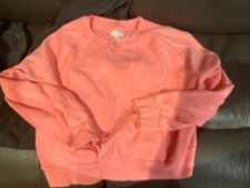 Colsie Women's Peach Cotton Fleece Pullover Sweatshirt Size XL Youth