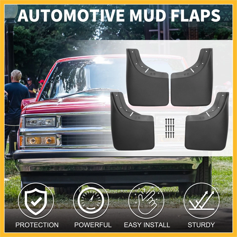 Mud Flap Splash Guard Mud Guard for Chevrolet for GMC C1500 K1500 K2500 - Image 3 of 4