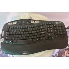Logitech K350 Wireless Wave Keyboard Ergonomi...