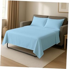 4 PC's Sleeper Sofa Queen Sheets, 100 Brushed Microfiber Couch Sheets,