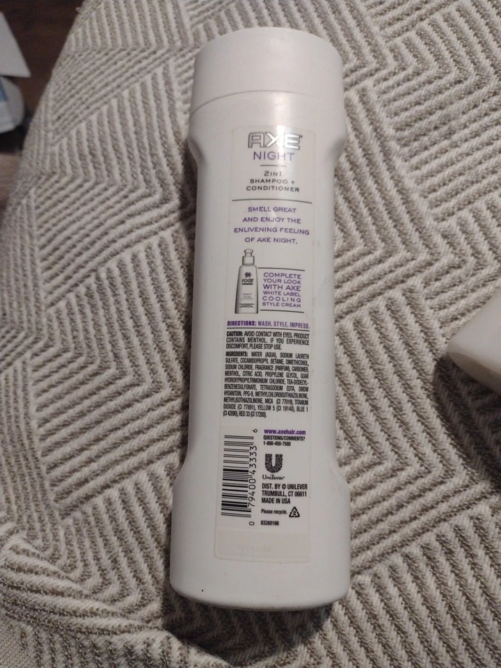 AXE White Label Night 2 In 1 Shampoo + Conditioner 12 Fl Oz New Rare HTF - Image 2 of 2