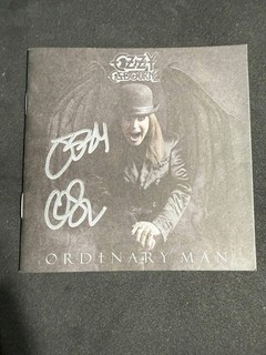 Ozzy Osbourne Ordinary Man Signed Autographed CD Booklet Original Music