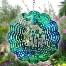 Unique Stainless Steel Fairy Garden Spinner - Perfect Gift for Nature Lovers