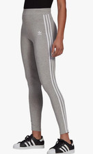 ADIDAS ORIGINALS 3 STRIPES ADICOLOR LEGGINGS GN4506 GREY BNWT  UK 20 LAST ONE