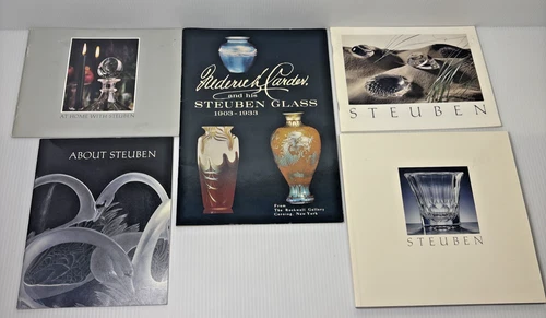 Frederick Carder and his Steuben Glass 1903-1933 Plus 4 Booklet Lot