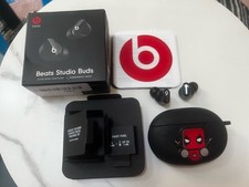 Beats Studio Buds - True Wireless Noise Cancelling Earbuds - Black Free Case 