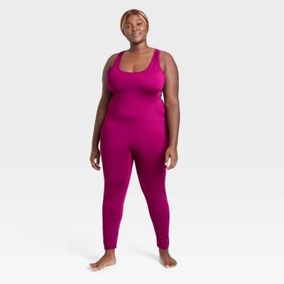 J. Dow Fitness Black History Month Women's Plus Size Bodysuit - Berry Pink 1X