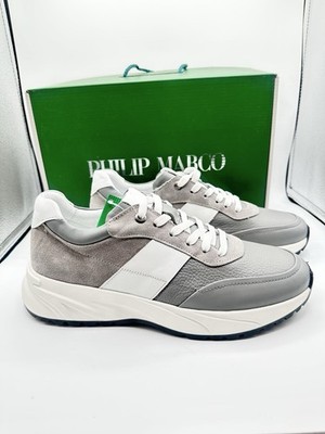 PHILIP MARCO ELEVATE 5686 SUEDE & LEATHER SNEAKERS CASUAL SHOES