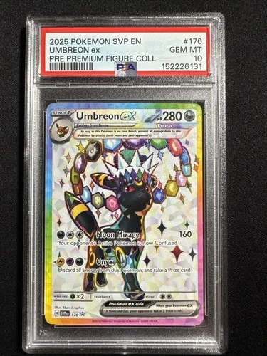 2025 POKEMON SVP EN-SV BLACK STAR PROMO #176 UMBREON EX PSA 10