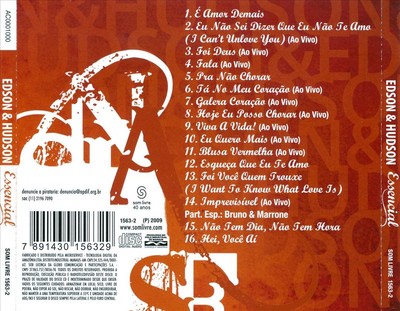 EDSON & HUDSON - ESSENCIAL * NEW CD