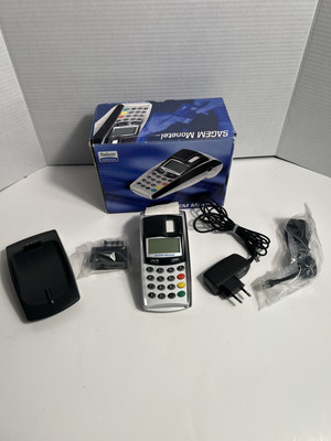SAGEM MONETEL POS / Smart Fixed Multi-Card Reader with accessories UNTESTED